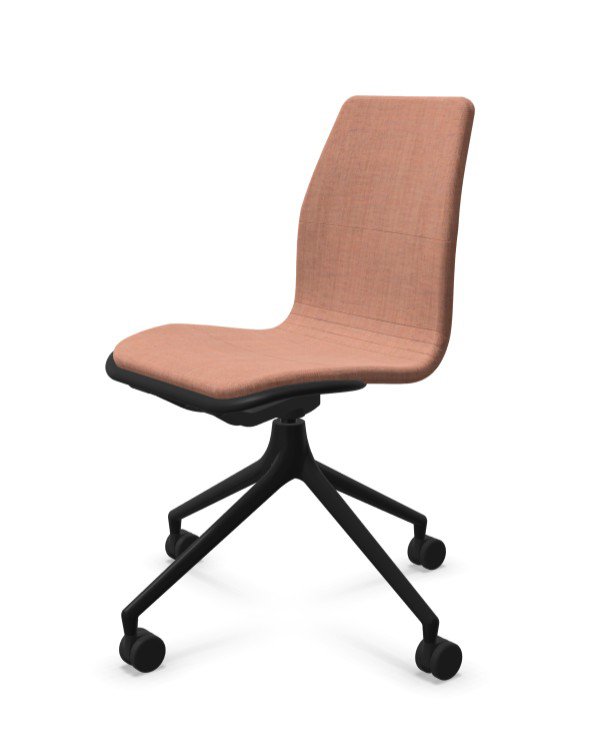 Howe_AS100 - Side chair on castors_0001_Layer 0